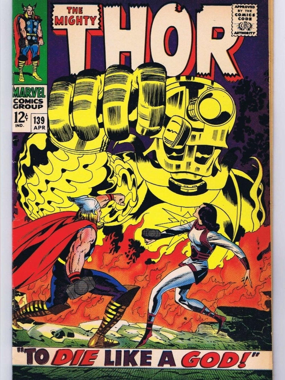 Thor #139 FN Complete Page 1967 Marvel Comics used full page